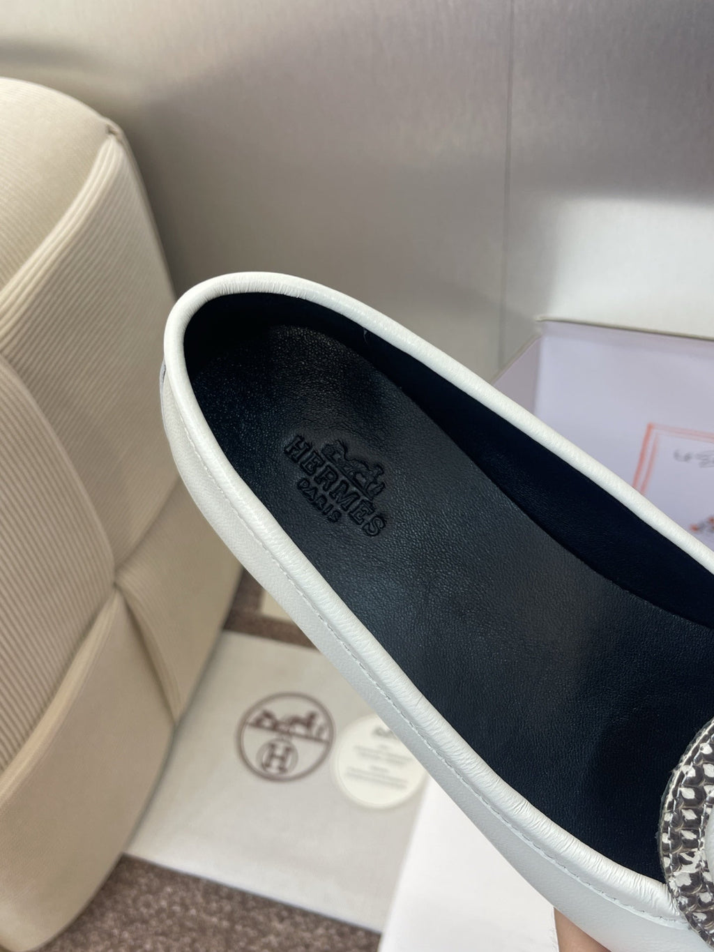 HM 25 Julia Loafer White Calfskin 372945