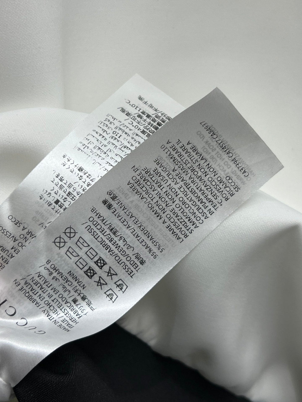 Gucci 25 Sport Suit Black White Acetate