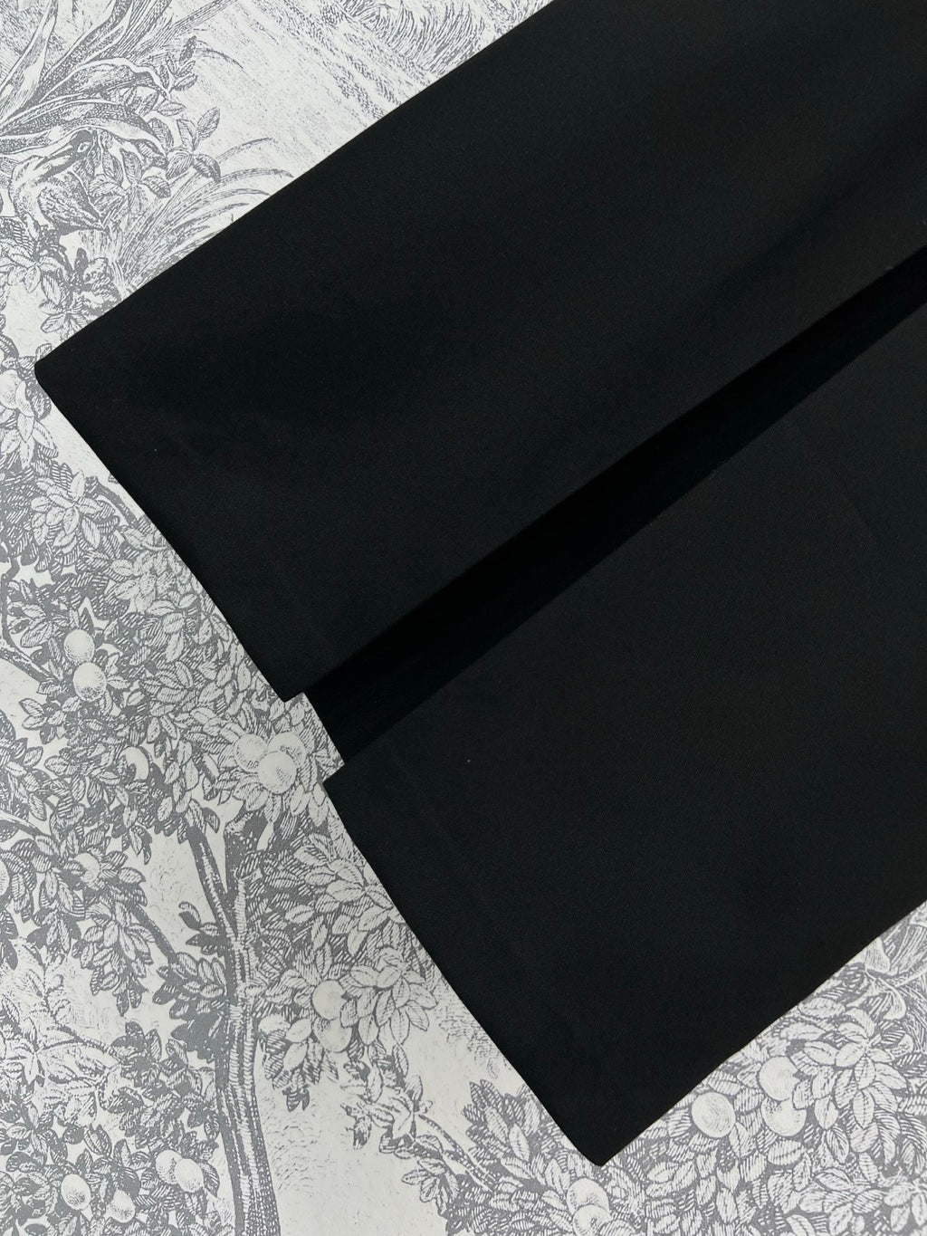 CD 25 A-line Pleated Long Skirt With Belt And Zipper Black Polyester Cotton