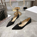 CD 26 Pump 35mm Black Full Diamond Sheepskin 592202
