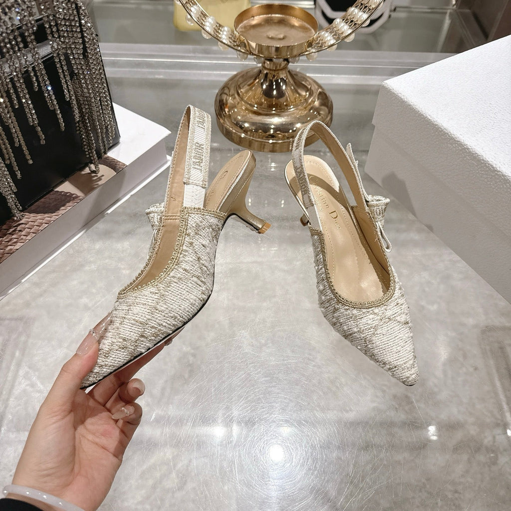 CD 26 Slingback 45mm Ivory Tweed 592236