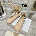 CD 26 Lolita Ballet Flats 30 Beige Patent Leather 679731