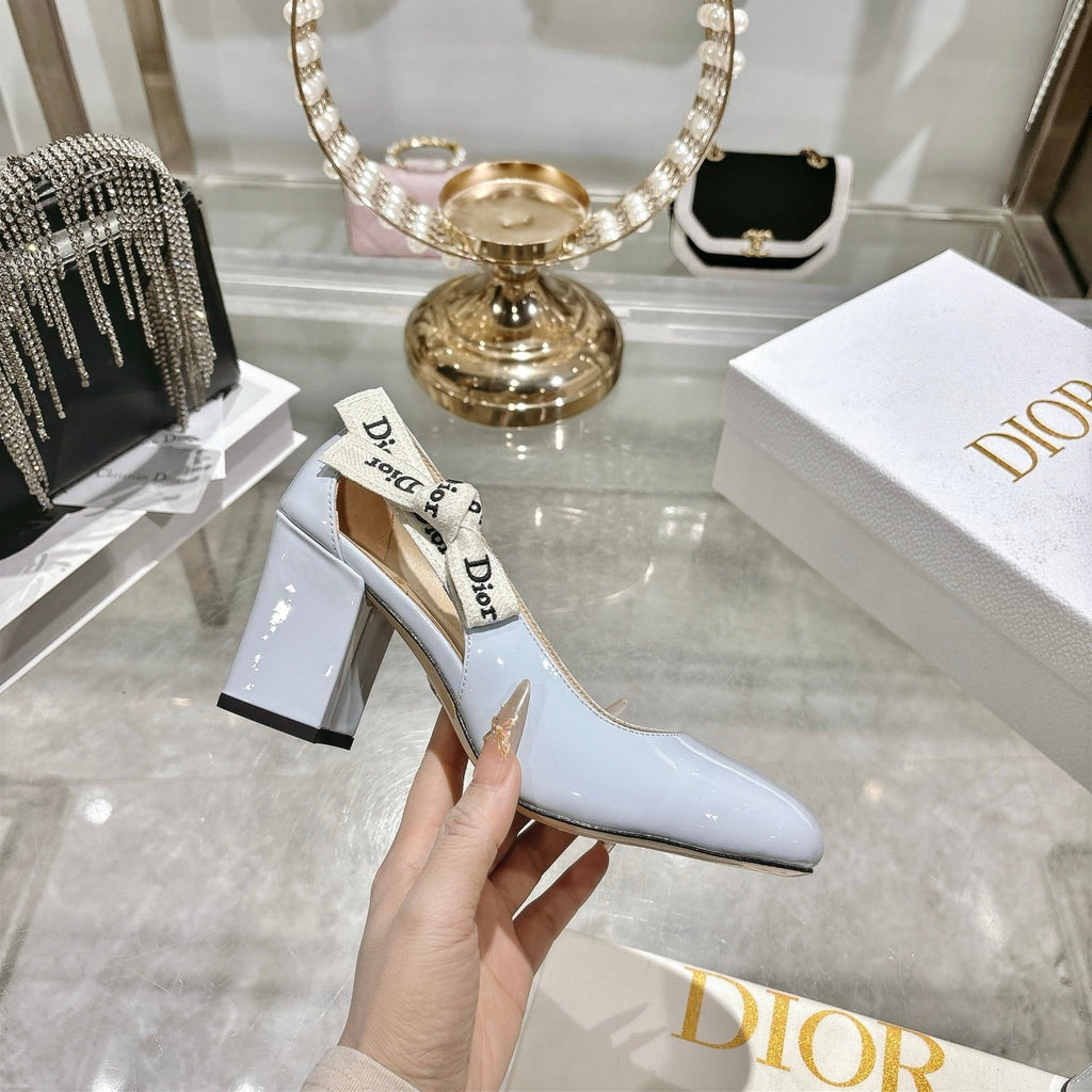 CD 26 Lolita High-Heeled 85 Baby Blue  Patent Leather 679732
