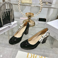 CD 26 Lolita High-Heeled 85 Black Beige Patent Leather 679734