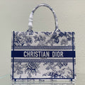 Medium CD Book Tote 36cm Jardin Botanique Blue
